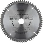 wolfcraft 6541000 Kapp- und Gehrungss&auml;geblatt Durchmesser 216 mm - Feine,...