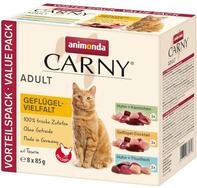 animonda Carny Katzenfutter nass Pouch Gefl&uuml;gel-Mix (8 x 85g), getreidefreies