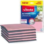 Vileda Actifibre Soft Universal, 10er Set MikrofasertüCher - streifenfreie