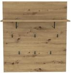 FORTE TRONDHEIM Kleiderpaneel, Holzwerkstoff, Artisan Eiche, 89.1 x 100 x 30 cm
