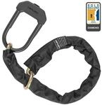 Hiplok DXXL, B&uuml;gelschloss & Schlaufenkette, Unisex, ALL BLACK, Schlie&szlig;bereich: 15cm