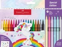 Faber-Castell - Filzstifte Set Einhorn, 24 Farben | Fasermaler in Standard-,...