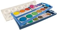 Pelikan Farbkasten K24 eco, Deckfarbkasten mit 24 Farben, inkl. Deckwei&szlig;, aus