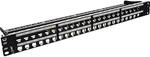 InLine 76848C Patchfeld 48-fach, Keystone Snap-In Leerblech Patchpanel, 19",...