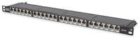 DIGITUS Patch Panel RJ-45 X 24 Schwarz RAL 9005 0.5U 48,3 cm 19"