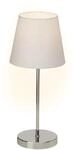 Brilliant Lampe Kasha Tischleuchte Touchschalter chrom/wei&szlig; | 1x D45, E14,...