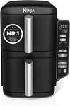 Ninja Double Stack Hei&szlig;luftfritteuse, 7,6L Digitale Air Fryer Doppelkorb mit 4