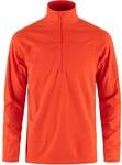 Fj&auml;llr&auml;ven Herren Abisko Lite Fleece Half Zip Sweatshirt, Flame Orange, XXL