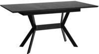 byLIVING Esszimmertisch Bremen/Tischplatte Eiche schwarz/Gestell Metall