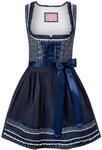 Stockerpoint Damen Dirndl Kim I Gr&ouml;&szlig;e 30-44 I Bequemes Trachtenkleid mit Sch&uuml;rze &