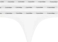 Calvin Klein Damen 3er Pack Strings Thong Unterw&auml;sche, Wei&szlig; (White/White/White),