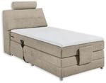 PALERMO 2 Boxspringbett 120x200 elektrisch verstellbar, Sand - Bequemes...