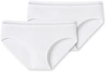 Schiesser M&auml;dchen 2 Pack Unterw&auml;sche Panties Hipster - Organic Cotton - Rippe