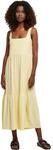 Urban Classics Damen Ladies 7/8 Length Valance Summer Dress softyellow, 5XL