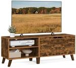 VASAGLE TV-Schrank, Fernsehtisch mit 2 T&uuml;ren, 140 cm lang, TV-Regal f&uuml;r...