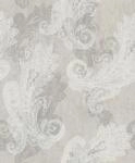 Rasch Vliestapete Grau Wei&szlig; Metallic Paisley Ornamente Floral 746426