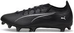 Puma Unisex Adults Ultra 5 Match FG/AG Soccer Shoe, Puma Black-Puma White, 46 EU