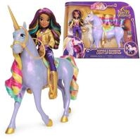 Unicorn Academy - Sophia und Licht-Magie Wildstar Deluxe Set, 28 cm Einhorn mit