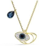 Swarovski Symbolica Halskette, Blaue Kette im Edlen Metallmix mit