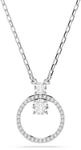 Swarovski Constella Halskette, Wei&szlig;e, Rhodinierte Damenhalskette mit Anh&auml;nger und