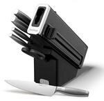 Ninja StaySharp Messerset, 6-teiliges Edelstahl-Messerset, Schwarz | mit integriertem