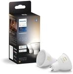 Philips Hue White Ambiance GU10 LED Spot 2er Pack (400lm), dimmbare LED Lampen f&uuml;r