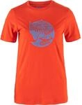 Fj&auml;llr&auml;ven Damen Abisko Wool Fox SS T-Shirt, Flame Orange/Ultramarine, L