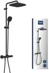 GROHE Vitalio 250, Duschsystem wassersparend 8l pro Min (Regendusche mit Thermostat,
