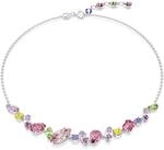 Swarovski Gema Halskette, Rhodinierte Damenkette mit Mehrfarbigen Swarovski