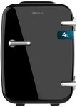 Cecotec Mini-K&uuml;hlschrank Bolero MiniCooling 4L Havanna Black, Betrieb mit 12V-220V,