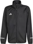 adidas Unisex Kinder Team Wind.Rdy Coat, Black/Reflective Silver, 11-12 Years