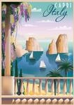Ravensburger Puzzle 12001209 - Postkarte aus Capri - 1000 Teile Puzzle f&uuml;r