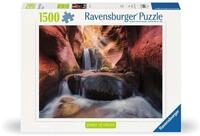 Ravensburger Puzzle 12000801 - Der Wasserfall im Red Canyon - 1500 Teile Puzzle,