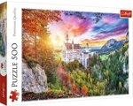 Trefl - Ansicht von Schloss Neuschwanstein, Deutschland - Puzzle 500 Elemente -