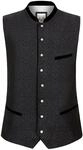 Stockerpoint Herren Leono Trachtenweste, schwarz, 54