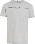 Tommy Hilfiger Essential Tee S/S Kurzarm T-Shirts Unisex Kinder, Grau (Light Grey
