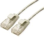 ROLINE UTP DataCenter Patchkabel Kat.6A (Class EA), LSOH, slim, grau, 0,3 m