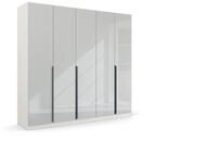 Rauch M&ouml;bel Modern by Quadra Spin Schrank Dreht&uuml;renschrank, Wei&szlig;-Glas Wei&szlig;,