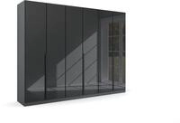 Rauch M&ouml;bel Modern by Quadra Spin Schrank Dreht&uuml;renschrank, Grau metallic-Glas
