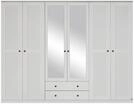 Rauch M&ouml;bel ROSENHEIM, Kleiderschrank, Farbe Wei&szlig;, Breite 271 cm | Schrank im