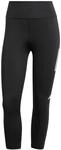 adidas Damen Own the Run 3/4 Leggings, Black, XL