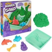 Kinetic Sand Sandbox Set Gr&uuml;n - 454 g original kinetischer Sand, ab 3 Jahre 