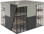 FALLER 130156 - B&uuml;rogeb&auml;ude - Spurweite H0, 153 x 153 x 123 mm