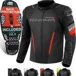 SHIMA SOLID Motorrad Jacke Herren mit Protektoren AIRFORCE R&uuml;ckenprotektor