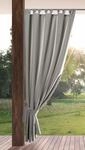 Eurofirany Garden Outdoor Vorhang mit Klett-Schlaufen, 1 St&uuml;ck, Blickdicht &