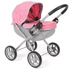 Puppenwagen Lilli, Kleiner Puppenwagen f&uuml;r die j&uuml;ngsten Puppenmuttis, Melange Pink