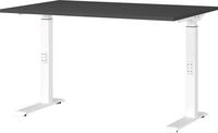 Germania Schreibtisch 7910-569, in Graphit/Wei&szlig;, me. h&ouml;heneinst., 120 x 91 x 80 cm