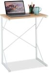 Relaxdays Schreibtisch, Kleiner B&uuml;ro Tisch, Mini Computertisch, HBT: 75x60x40 cm,