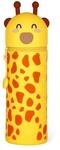 LEGAMI - 2-in-1 Weiche Silikontasche - Kawaii, Giraffe Schultasche, Tischstifthalter,
