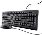 Trust Taro Kabelgebundenes Tastatur und Maus Set, Deutsches QWERTZ Layout, Leise